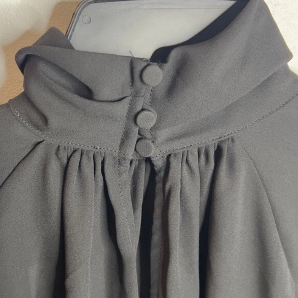 Madewell mock neck chiffon xxs new puff sleeve - Picture 5 of 6